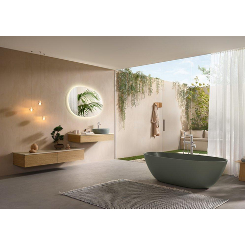 Villeroy & Boch Antao Vrijstaand bad - 170x75cm - zonder afvoer - Morning Green (mat groen) SW1225182