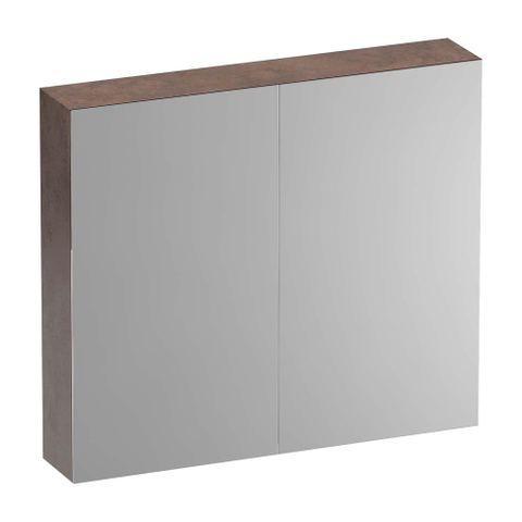 BRAUER Impress armoire de toilette - 80x70x15cm - sans éclairage - 2 portes miroir double face - Erosion SW720962
