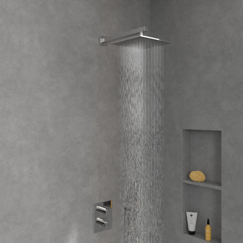 Villeroy & Boch Universal Showers regendouche - 25x25cm hoekig - hoogglans chroom SW974326