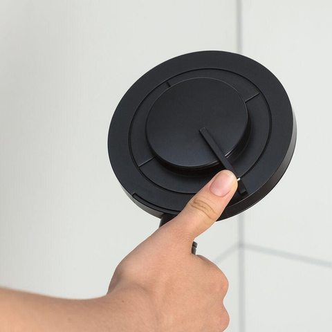 Tiger Tyne ensemble de douche pluie sans robinet – douche de tête Ø 22,5 cm – barre de douche avec inverseur – douchette avec flexible – noir mat SW544593