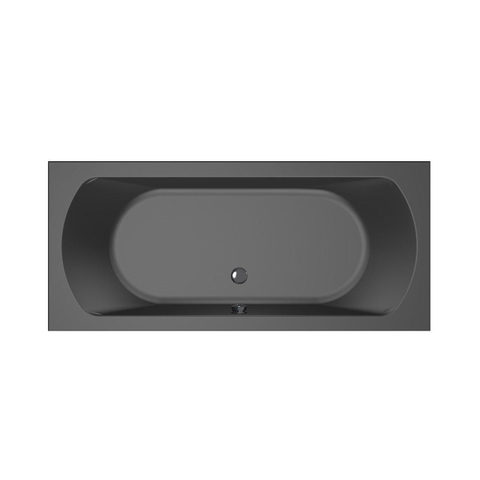 Xenz Lagoon Baignoire duo - 180x80x53 - bonde Centrale - acrylique - ebony SW103184