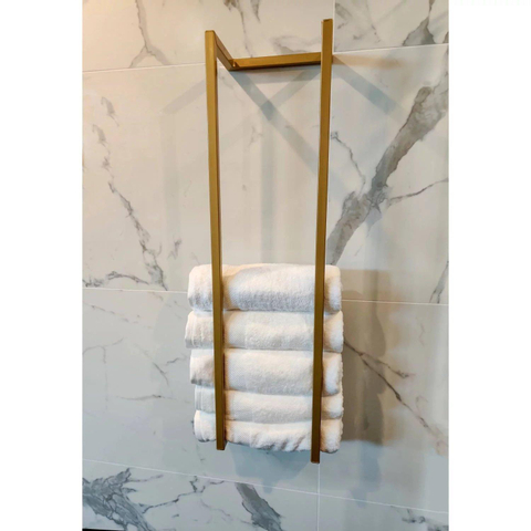 Saniclass Dual Porte-serviettes - 95x25x20cm - Or brillant SW419871