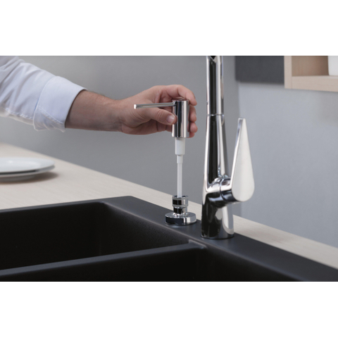 Hansgrohe A51 - zeepdispenser 1-gats 500ml onderbouw - hoogglans chroom SW241755