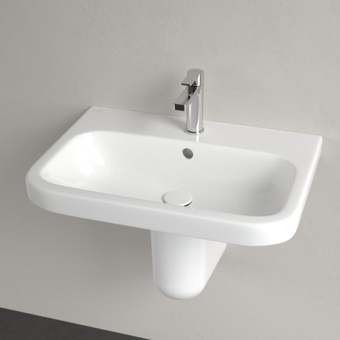 Villeroy & Boch Architectura wastafel - 65x47cm - met kraangat - met overloop cermic+ - White Alpine (glans wit) 1025251