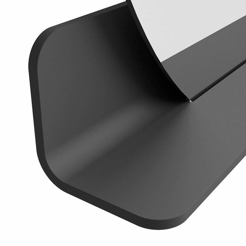 Mondiaz SPOT spiegel – Ø100 cm – met planchet – Dark grey (grijs) SW1235518