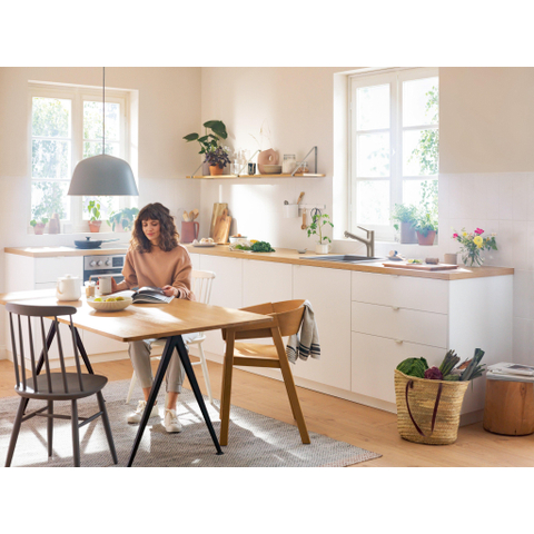 Hansgrohe Zesis m33 Eengreepskeukenmengkraan - 150 - uittrekbare vuistdouche - 2 jets - RVS afwerking - rvs look SW793348