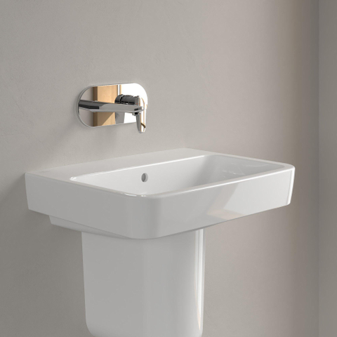 Villeroy & Boch O.novo lavabo - 60x46x17.5cm - sans trou de robinet - blanc alpin brillant SW702131