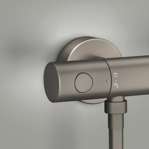 GROHE Vitalio Start doucheset - met thermostaat - geborsteld hard graphite (antraciet) SW1590101