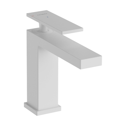 Hansgrohe Tecturis E - wastafelkraan - 1-gats - 110 coolstart m. pop upvoorsprong 14.4cm - mat wit SW1126803