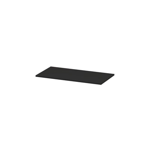 INK Topdeck Wastafelblad - 90x45x2cm - tbv onderkast - MDF lak - Mat zwart SW207442