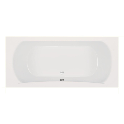 Xenz Robijn Duobad - 180x80x48 - afvoer Midden - acryl - wit mat*SHOWMODEL* SHOW25673