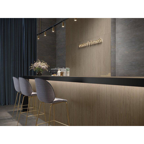 SAMPLE Terravito Ravino Keramische wandtegel - 40x120cm - 10.8mm - Walnut SW1596386