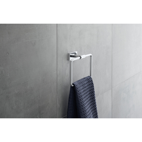 Duravit Karree Handdoekring - hoogglans chroom SW55126
