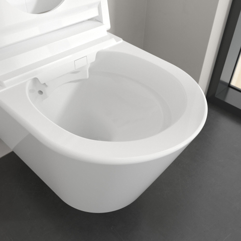 Villeroy & Boch Viclean douche wc - 60.9cm directflush ovaal - spoelrandloos - White Alpine (glans wit) SW1387014