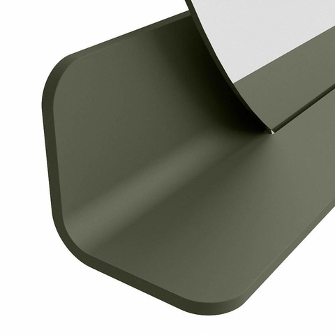 Mondiaz SPOT spiegel – Ø110 cm – met planchet – Army (groen) SW1235490