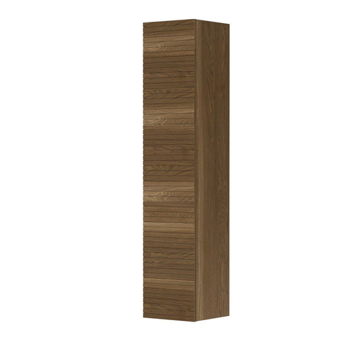 INK Armoire de salle de bains - 36x37x169cm - 1 porte - fraisage horizontal - chêne massif - aqua SW693471