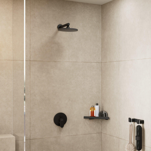 Hansgrohe Vernis Blend - douchearm wand - 24cm - voor hoofddouche - mat zwart SW651657