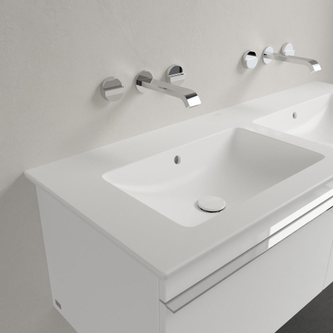 Villeroy & Boch Venticello lavabo - 130x50x17cm - sans trou de robinet - stone white mat SW209621