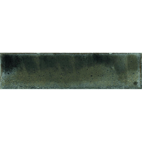 Terravito Giavelo wand- en vloertegel - 6x24.6cm - 8.4mm - Rechthoek - Overig - glans groen - Green SW1601895