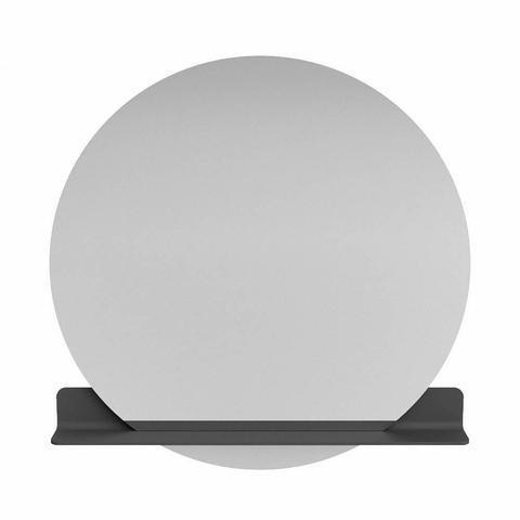 Mondiaz SPOT spiegel – Ø110 cm – met planchet – Dark grey (grijs) SW1235519