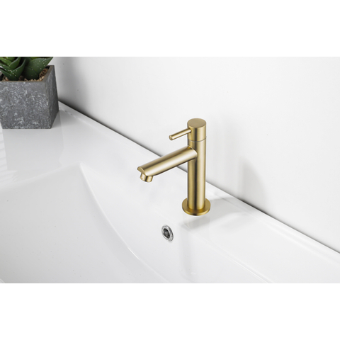 Fortifura Calvi Fonteinkraan - 15.4cm - opbouw - 1gats - PVD - geborsteld messing (goud) SW696238