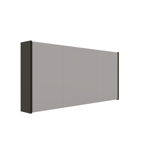 Saniclass Prime armoire de toilette – 140 x 63 x 16 cm – Noir mat SW1522268