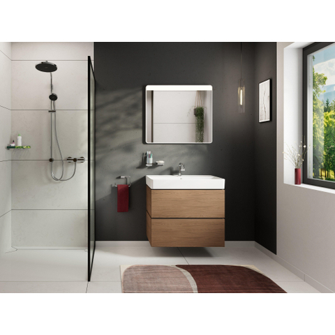 Hansgrohe Xanuia Q Wastafel/Fontein - 80x48cm - inbouw - 1 kraangat - met overloop - glans wit SW1165083