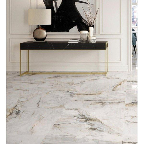 ÉCHANTILLON Ceralto Verano Mosaic Carrelage sol et mur 90x90cm 10.5mm rectifié grès cérame Gold SW912448