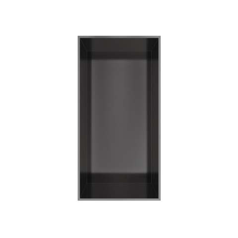 Hotbath &MORE Inbouwbox of inbouwnis - 30x15x10 - frameless - PVD - geborsteld gunmetal (antraciet) SW1246550