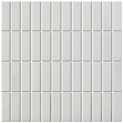 The Mosaic Factory London Carrelage mosaïque rectangulaire 7.3x2.3x0.6cm pour le sol pour l'intérieur et l'extérieur céramique super blanc SW382561