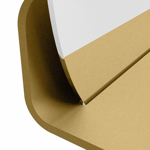 Mondiaz SPOT miroir – Ø 50 cm – avec tablette – Oro (sable) SW1235571