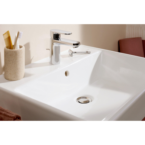 Hansgrohe Vernis Blend Eengreeps wastafelmengkraan - 100 - coolstart - met PopUp - trekwaste - hoogglans chroom SW642522