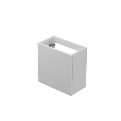 INK Contra/Enter Fonteinkast - 40x22x40cm - 1 deur - push to open of tbv grepen - links/rechtsdraaiend MDF lak - Mat wit SW693070