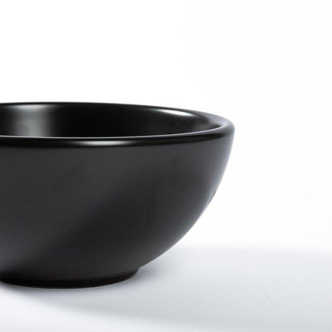 QeramiQ Dely Vasque à poser - 20x20x9cm - ronde - céramique - noir mat SW1102404