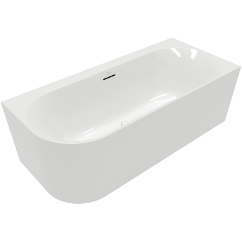 Villeroy & Boch Loop & Friends half - vrijstaand bad - 180x80cm hoek rechts Acryl - glans wit SW762314
