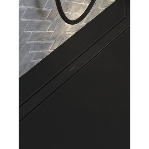 Hansgrohe RainDrain Match Douchegoot - 60cm - hoogte verstelbaar frame - mat zwart SW1590431