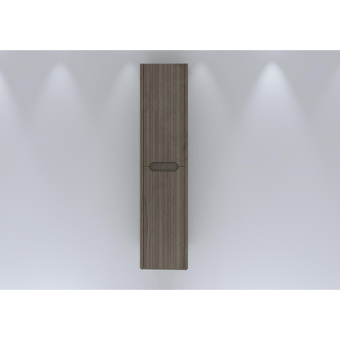 H&R badmeubelen Juice Hoge Kast - 40x35x170cm - met ronde hoeken - 3D-front - 2 deuren - rechtsdraaiend - charleston SW875890