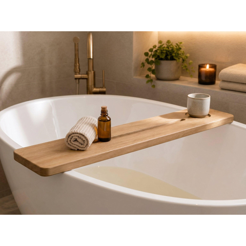 Saniclass Axess Planche de baignoire - 95x15cm - bois de chêne - chêne naturel SW1581567