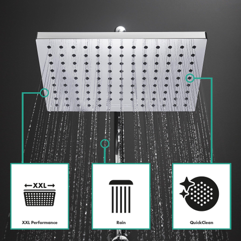 Hansgrohe Vernis Shape Showerpipe - 230 - 1jet - met douche - thermostaat - hoogglans chroom SW651691