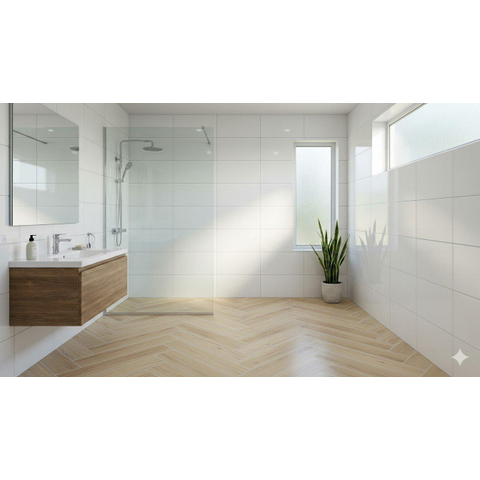 ÉCHANTILLON Terravito Gidoro carreau mural - 25x40cm - 8mm - Blanc brillant SW736518