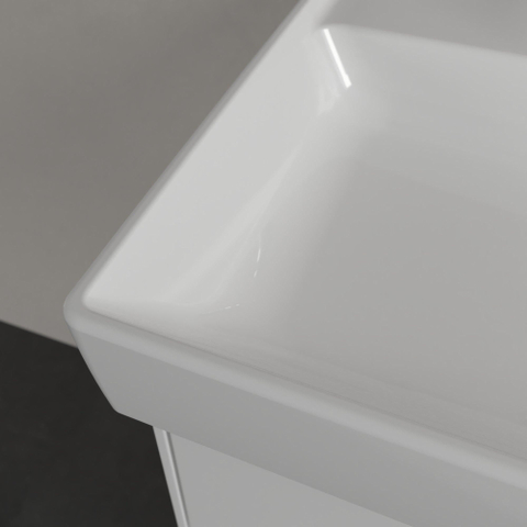 Villeroy & Boch Collaro lavabo à poser sur meuble - 120x47cm - sans trop-plein 2 trous de robinet blanc SW358383