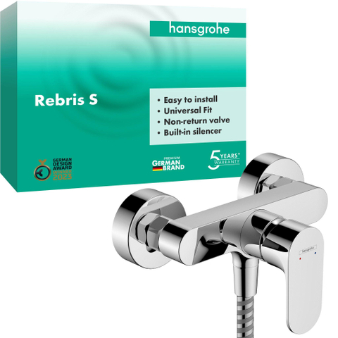 Hansgrohe Rebris s Eengreeps - opbouw douchemengkraan - hoogglans chroom SW803096