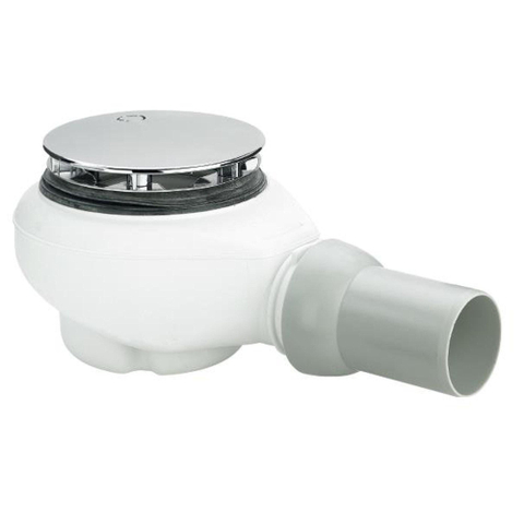 Villeroy & Boch Toebehoren Tempoplex Plus douchebakafvoer v douchebak - met gat - 90mm - hoogglans chroom 0949907