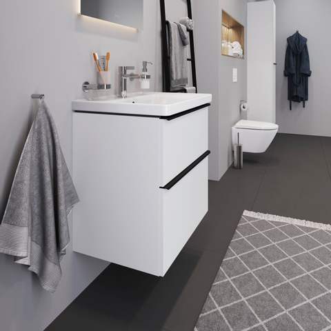 Duravit D-neo Meubelset - met wastafelonderbouwkast - met 2 laden - met softclose - 65x20x48cm - inclusief wastafel - mat wit SW641977