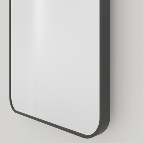 Haceka Deco miroir – rectangle à angles arrondis – 40 x 55 cm – Noir mat SW1102386