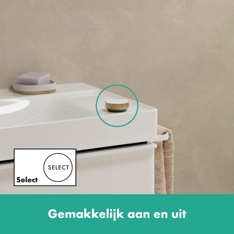 Hansgrohe Tecturis E 2-hole wastafelkraan - 150 - coolstart - met waste set - geborsteld brons SW918547