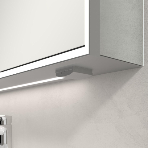 Villeroy & Boch My View Now My view spiegelkast - 100x75cm - 2 deuren - 3 contactdoos LED - zilver SW641573