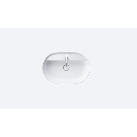 Duravit Luv Opzetwastafel - 60x40cm - met 1 kraangat - zonder overloop - glans wit SW227986
