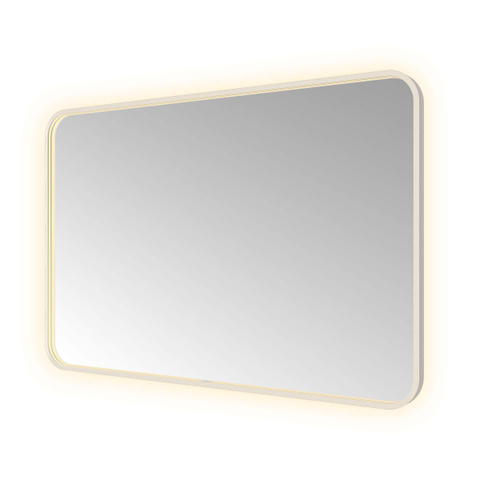 Hotbath &MORE Spiegel - 120x80cm - direct en indirect LED - color changing - spiegelverwarming - met afstandsbediening - geborsteld RVS 316 SW1246081