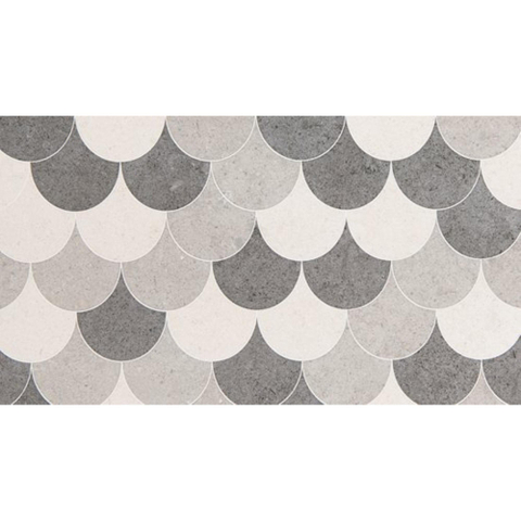 ÉCHANTILLON Ceralto Verano Slate Carreau décoratif 25x45cm 7.5mm Écailles SW914120